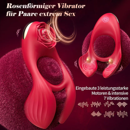 💥2025 New Vibrating Cock Ring🎁-🌹Rose Clitoral Stimulator✨ Nighty