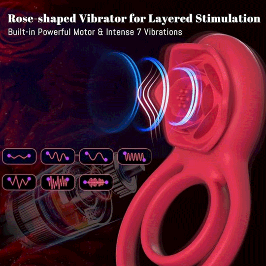 💥 2025 Limited 70% OFF 💦 ROSELINK Suptruck Kiwinet® 3 in 1 Dual Ring Rose Vibrator Hemiras