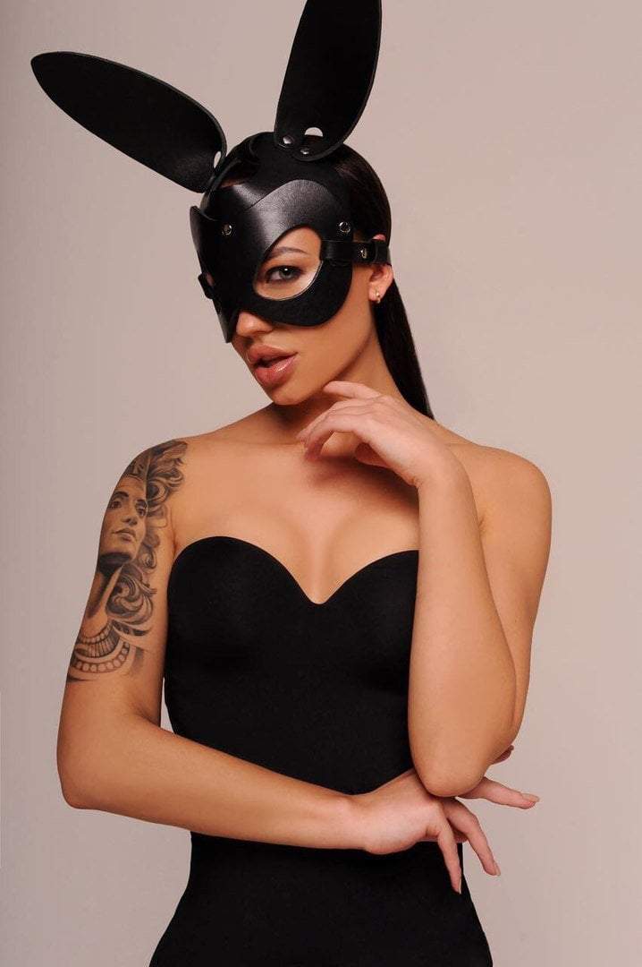 Leather bunny mask