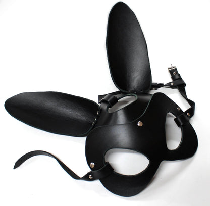 Leather bunny mask