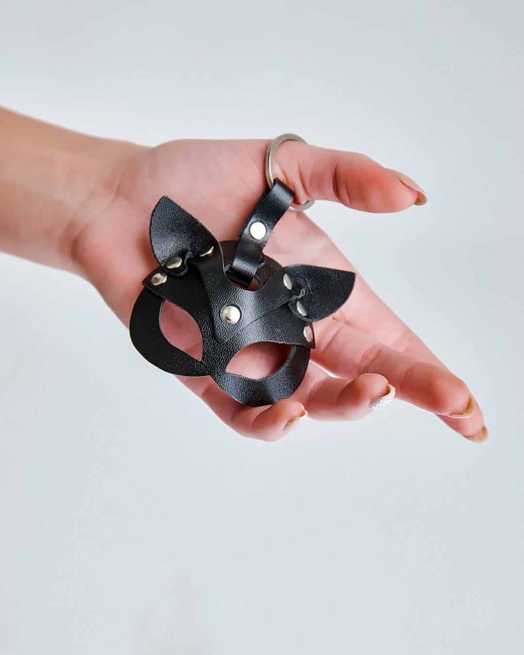Leather cat mask charm - Dr.Harness - harness