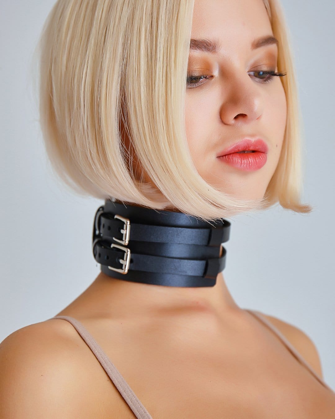 Leather choker "MyWay"