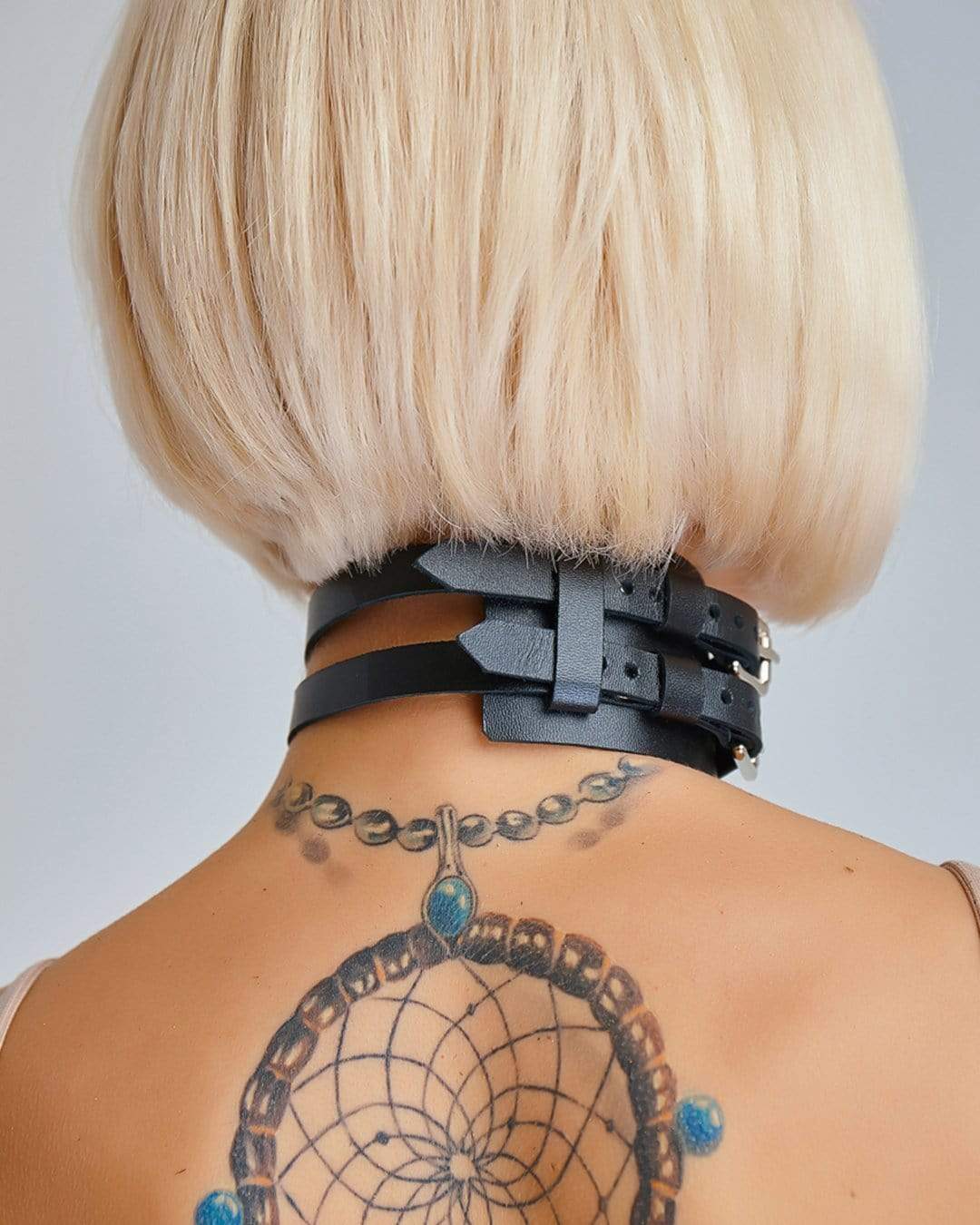 Leather choker "MyWay"