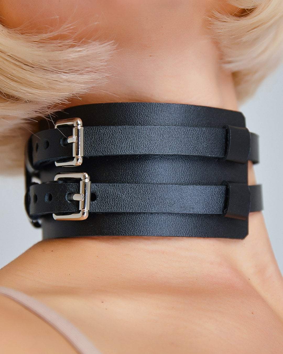 Leather choker "MyWay"