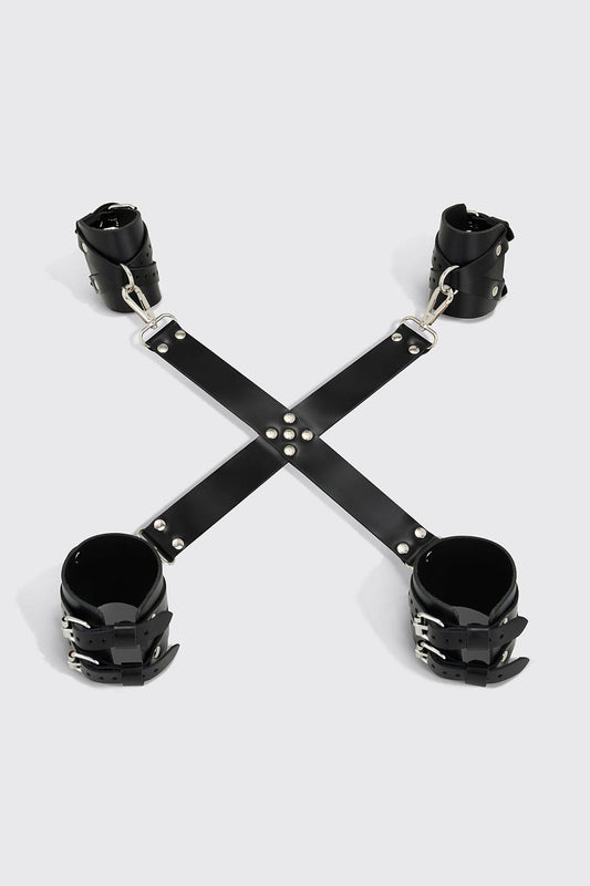 Set of leather cuffs (hands+legs)