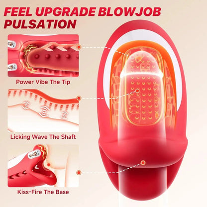 2025 Men's Fun Big Mouth, 4 in 1 pen!s vibrator LACYMATE®