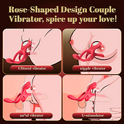 💥2025 NEW ROZY - Vibrating Cock Ring Couple Sex Toys Male Sexual Toy With 5 In 1 Stimulator Nighty