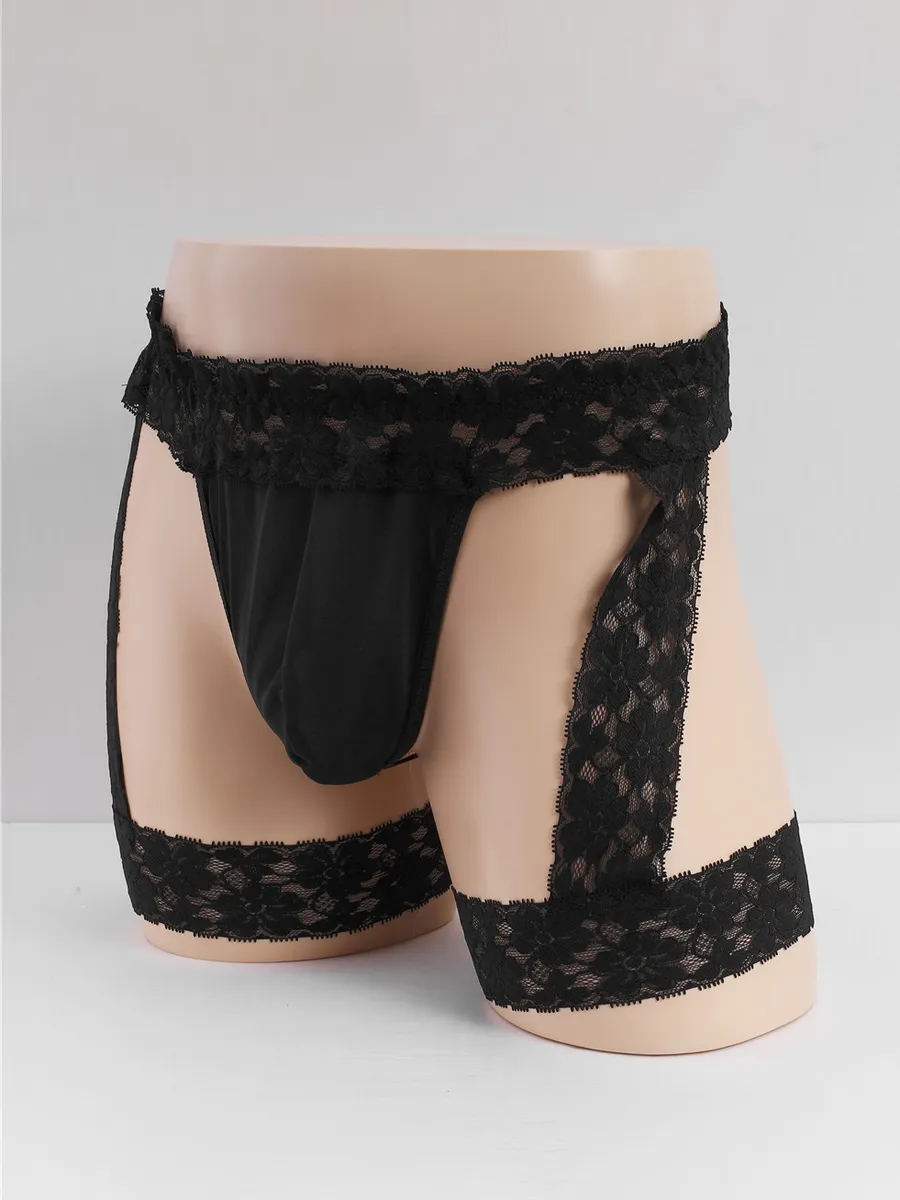 🔥 Funny Men 2025 🔥 Lace Thong Panties with Garters