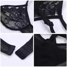 Sheer Lace Half Cup Bra- Black LACYMATE®