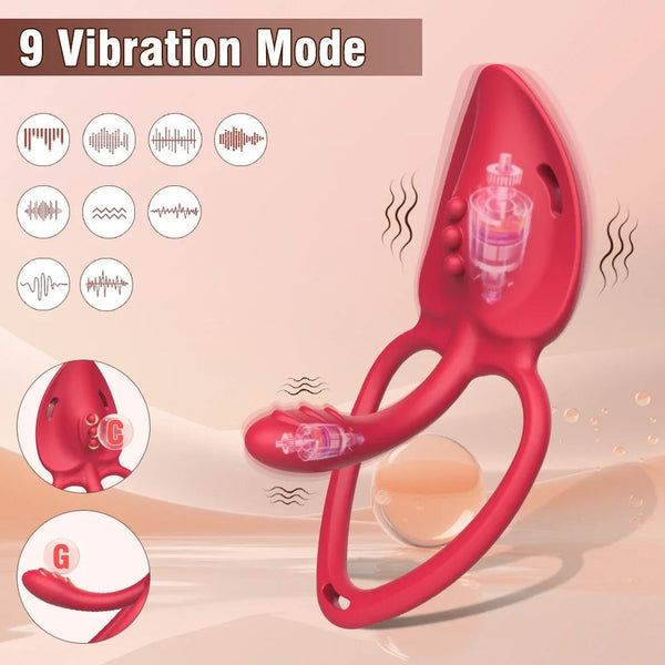 💥 2025 Limited 70% OFF 💦 + CRAVOX 9-Mode Dual Pleasure Ring Nighty