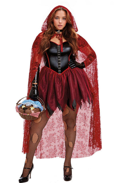 Naughty Red Riding Hood Costume Silea