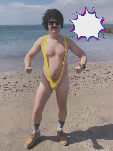 🔥 Funny Men 2025 🔥 Borat Mankini Thong (18+)