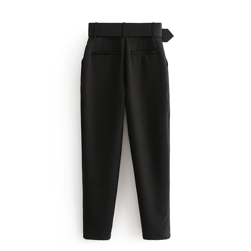 Office Lady Suit Pants with Belt