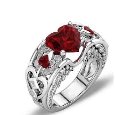 Heart Ruby Ring