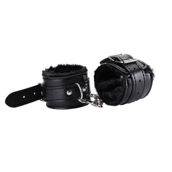 LacyMate™ Leather Handcuffs Lavah Intimates