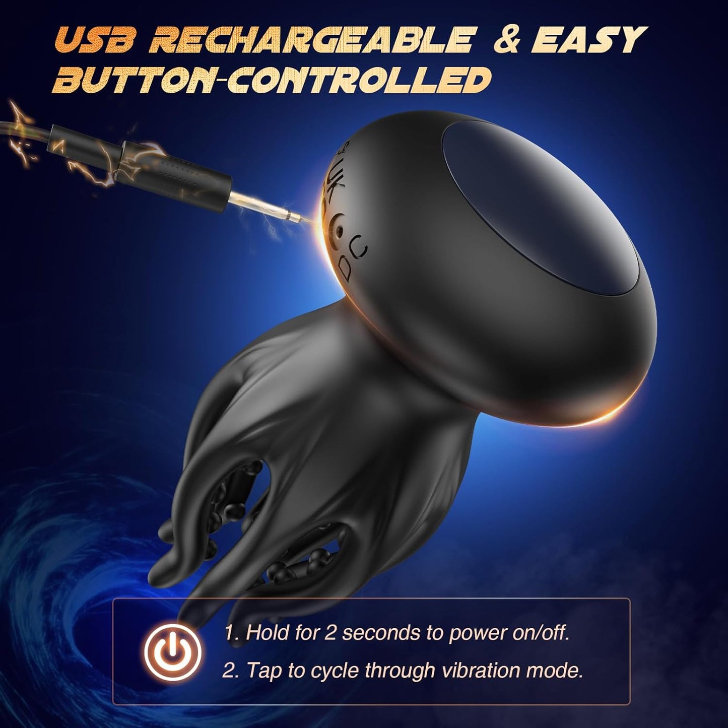 KRAKEN Suptruck™ X10 Unisex 360° Vibrator 32 Massage Beads & 10 Modes