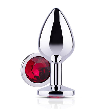 Red Gem Metal Butt Plug Honey Play Box