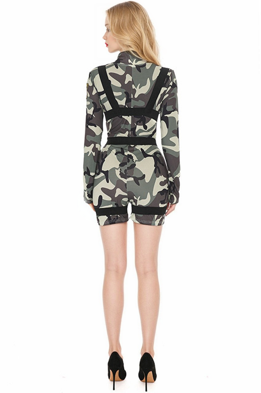 Camo Paratrooper Costume Silea