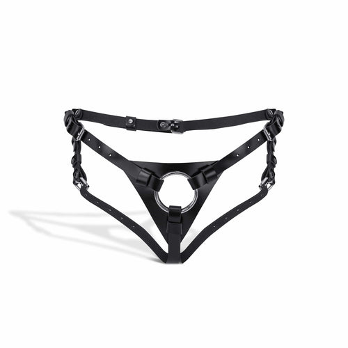 Leather belt for spicy games "Concord"