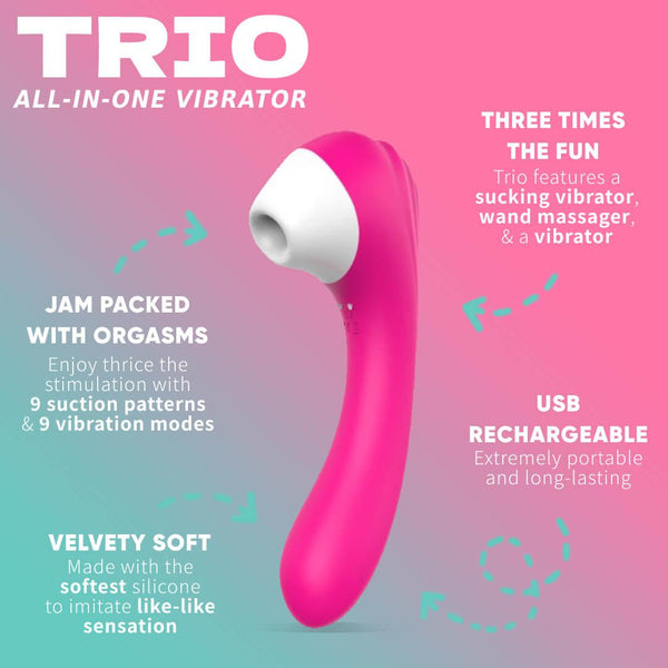 Trio All-In-One Vibrator LacyNighty
