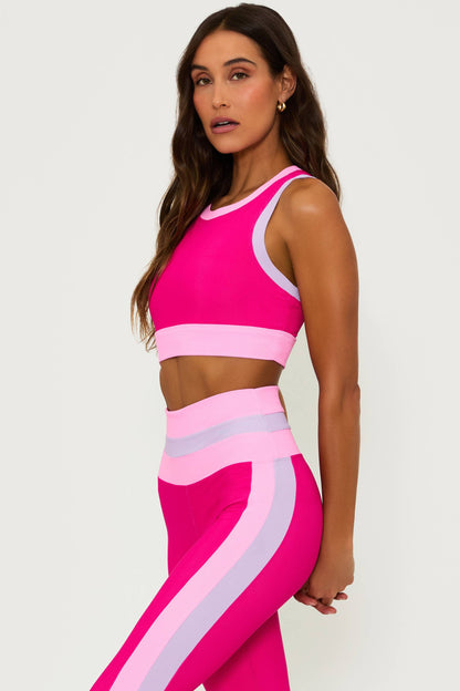 LacyMate™ Gwen Top Raspberry Colorblock