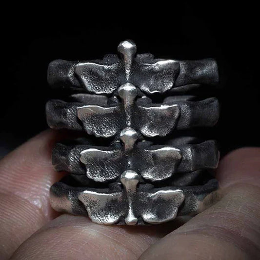 MEN'S BACKBONE RING Lacy0301Goth