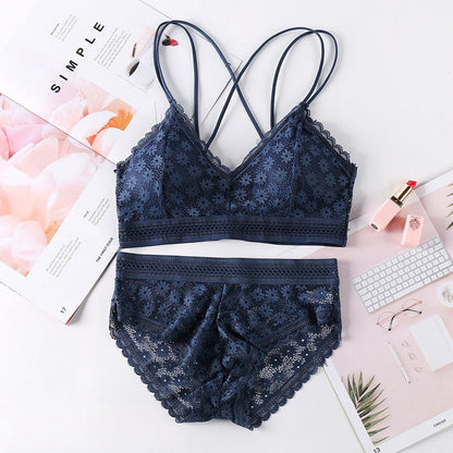 The Flower that Resembles You Bra Sets Fenland Clothes Store