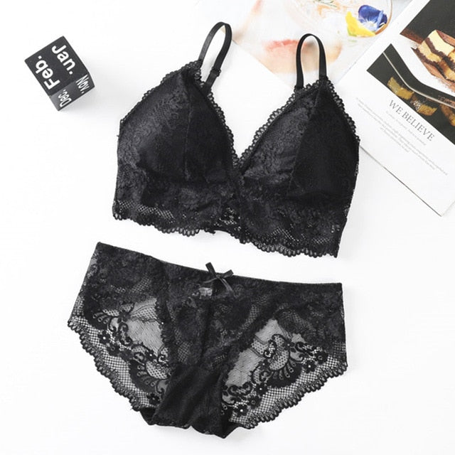 The Flower that Resembles You Bra Sets Fenland Clothes Store