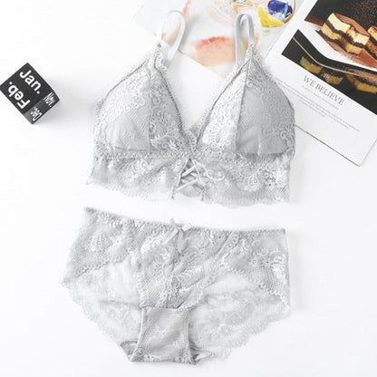 The Flower that Resembles You Bra Sets Fenland Clothes Store