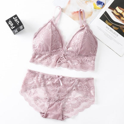 The Flower that Resembles You Bra Sets Fenland Clothes Store