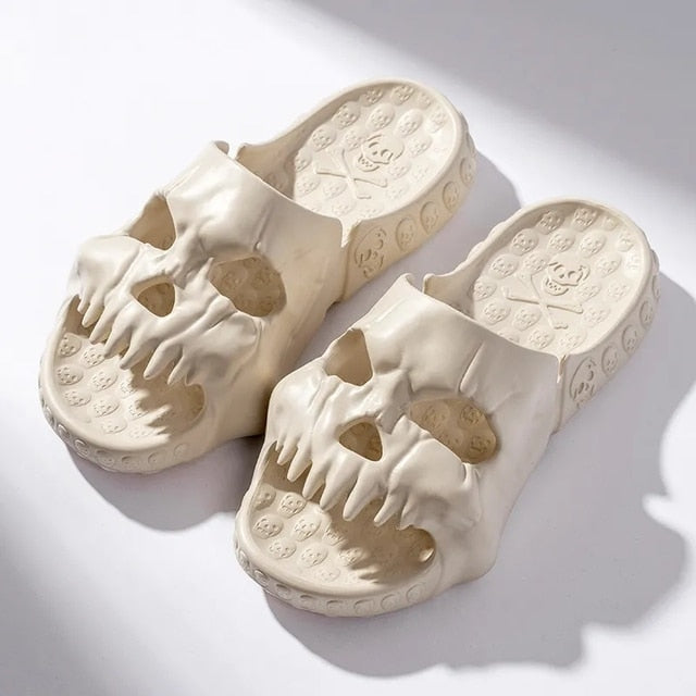 Unisex Skull Slippers