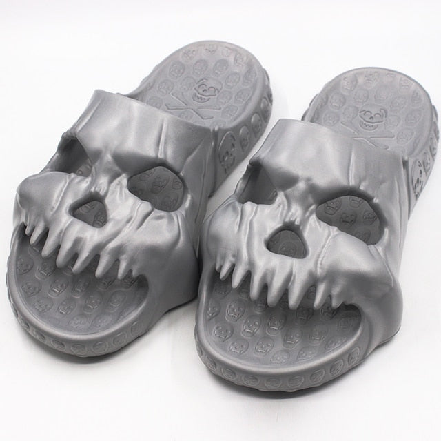 Unisex Skull Slippers