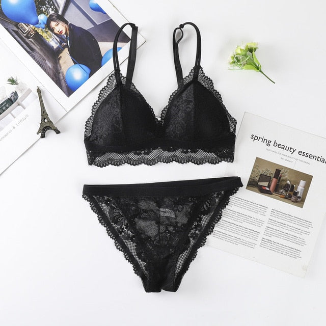 The Flower that Resembles You Bra Sets Fenland Clothes Store