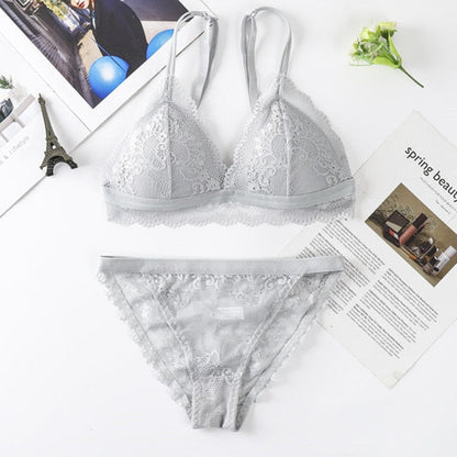 The Flower that Resembles You Bra Sets Fenland Clothes Store