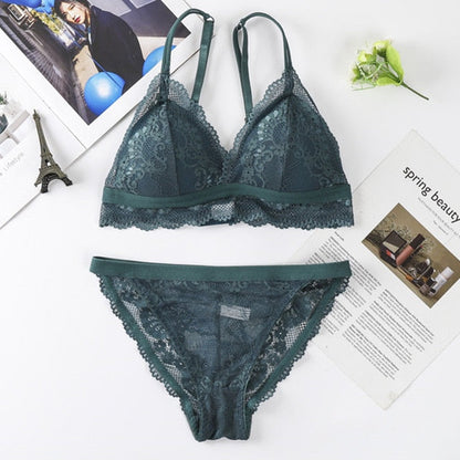 The Flower that Resembles You Bra Sets Fenland Clothes Store