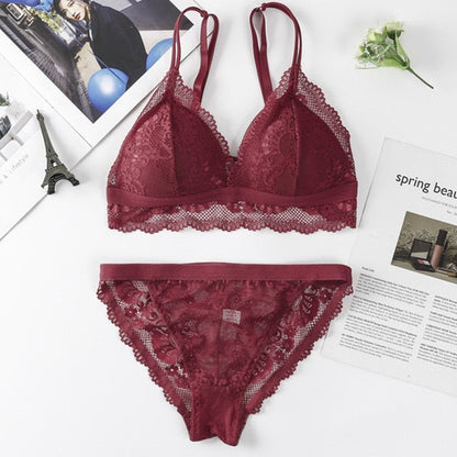 The Flower that Resembles You Bra Sets Fenland Clothes Store