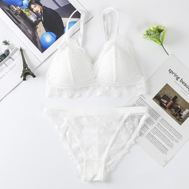 The Flower that Resembles You Bra Sets Fenland Clothes Store