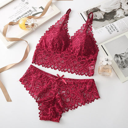 The Flower that Resembles You Bra Sets Fenland Clothes Store