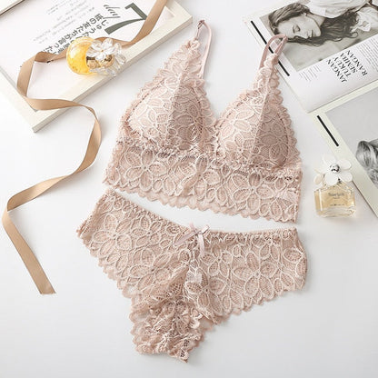 The Flower that Resembles You Bra Sets Fenland Clothes Store