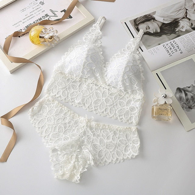 The Flower that Resembles You Bra Sets Fenland Clothes Store