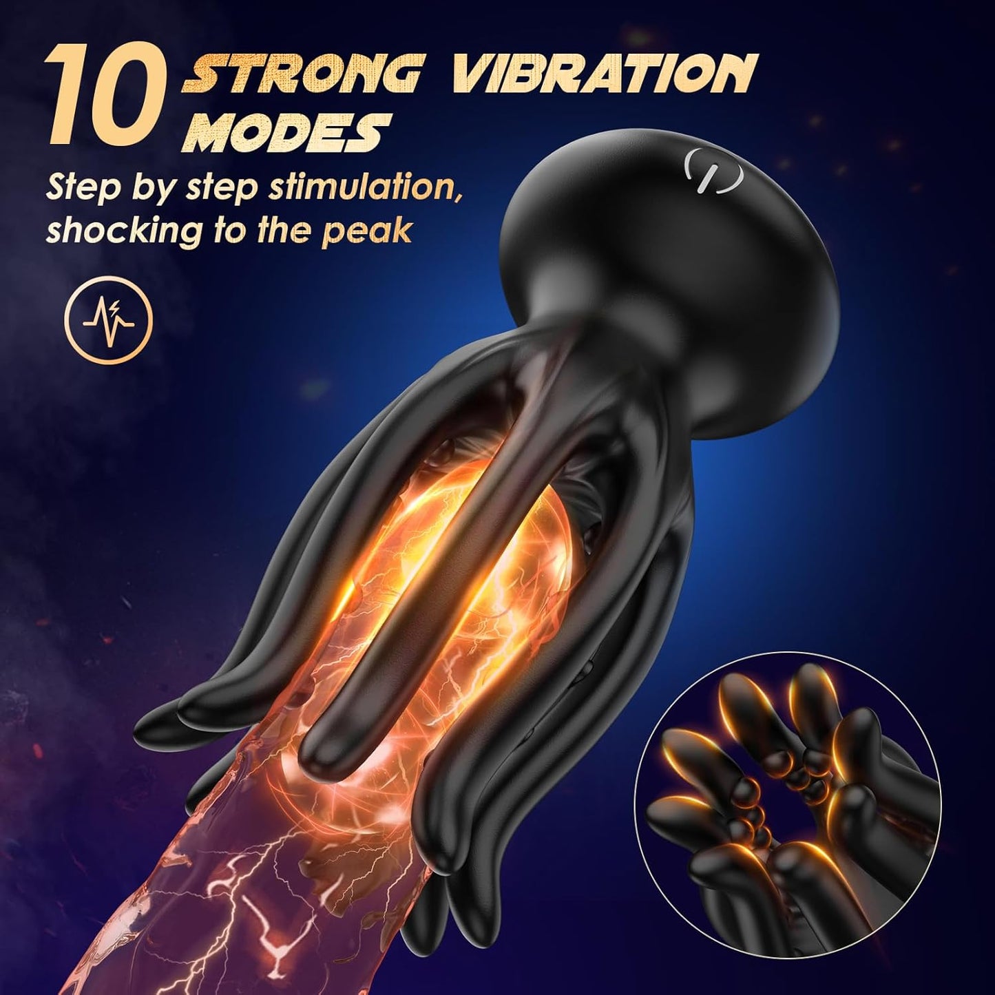 KRAKEN Suptruck™ X10 Unisex 360° Vibrator 32 Massage Beads & 10 Modes