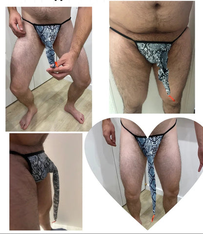 🔥 Funny Men 2025 🔥 Snakebite Thong for Men
