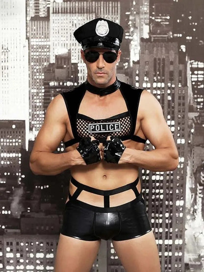 🔥 Funny Men 2025 🔥 Erotic male role-playing policeman costume