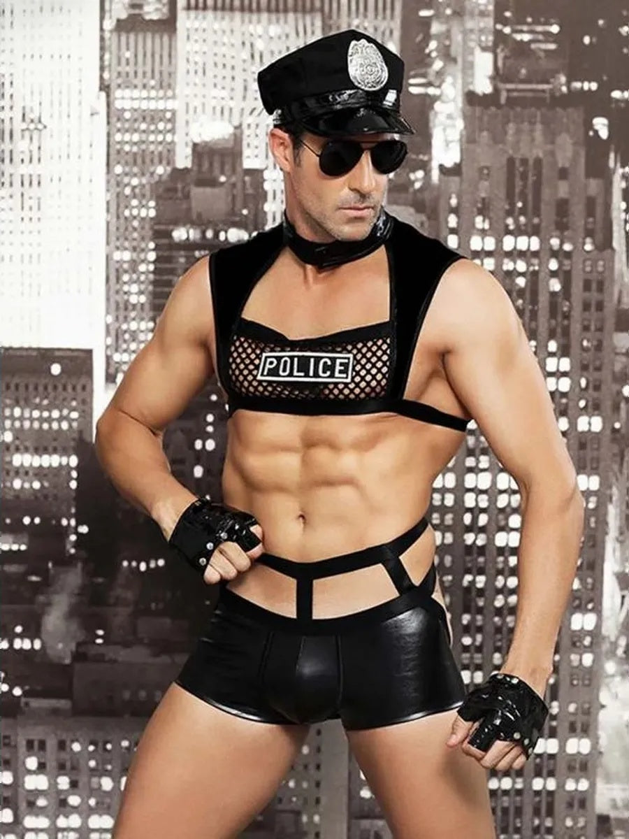 🔥 Funny Men 2025 🔥 Erotic male role-playing policeman costume