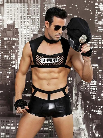🔥 Funny Men 2025 🔥 Erotic male role-playing policeman costume