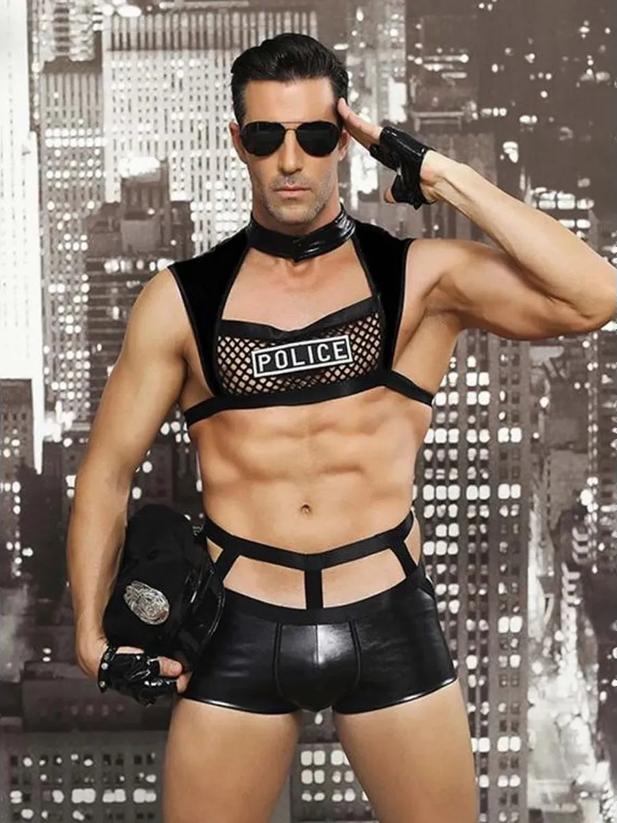 🔥 Funny Men 2025 🔥 Erotic male role-playing policeman costume