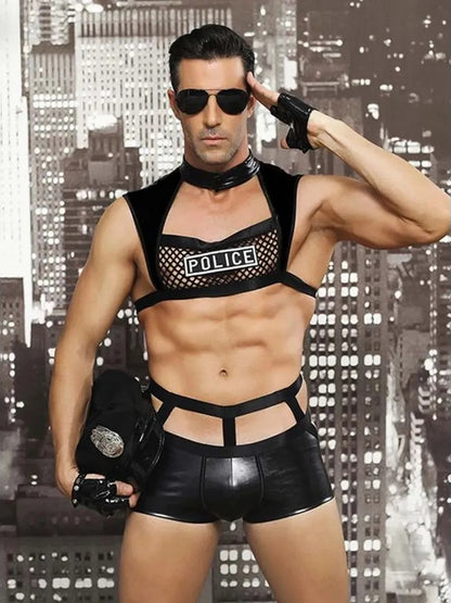 🔥 Funny Men 2025 🔥 Erotic male role-playing policeman costume