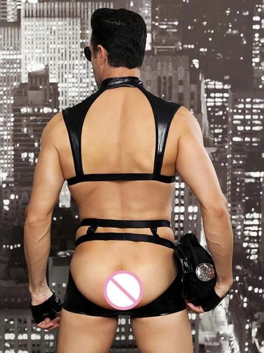 🔥 Funny Men 2025 🔥 Erotic male role-playing policeman costume